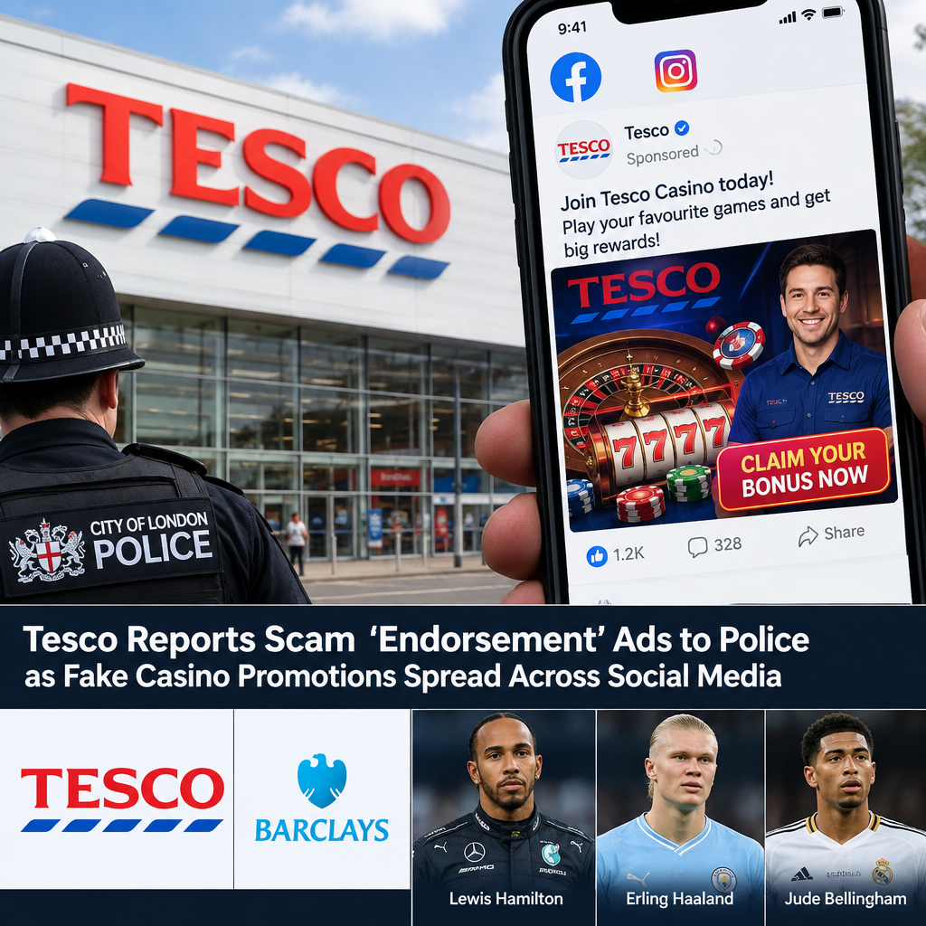 Tesco Reports Scam ‘Endorsement’ Ads as Fake Casino Promotions Spread
