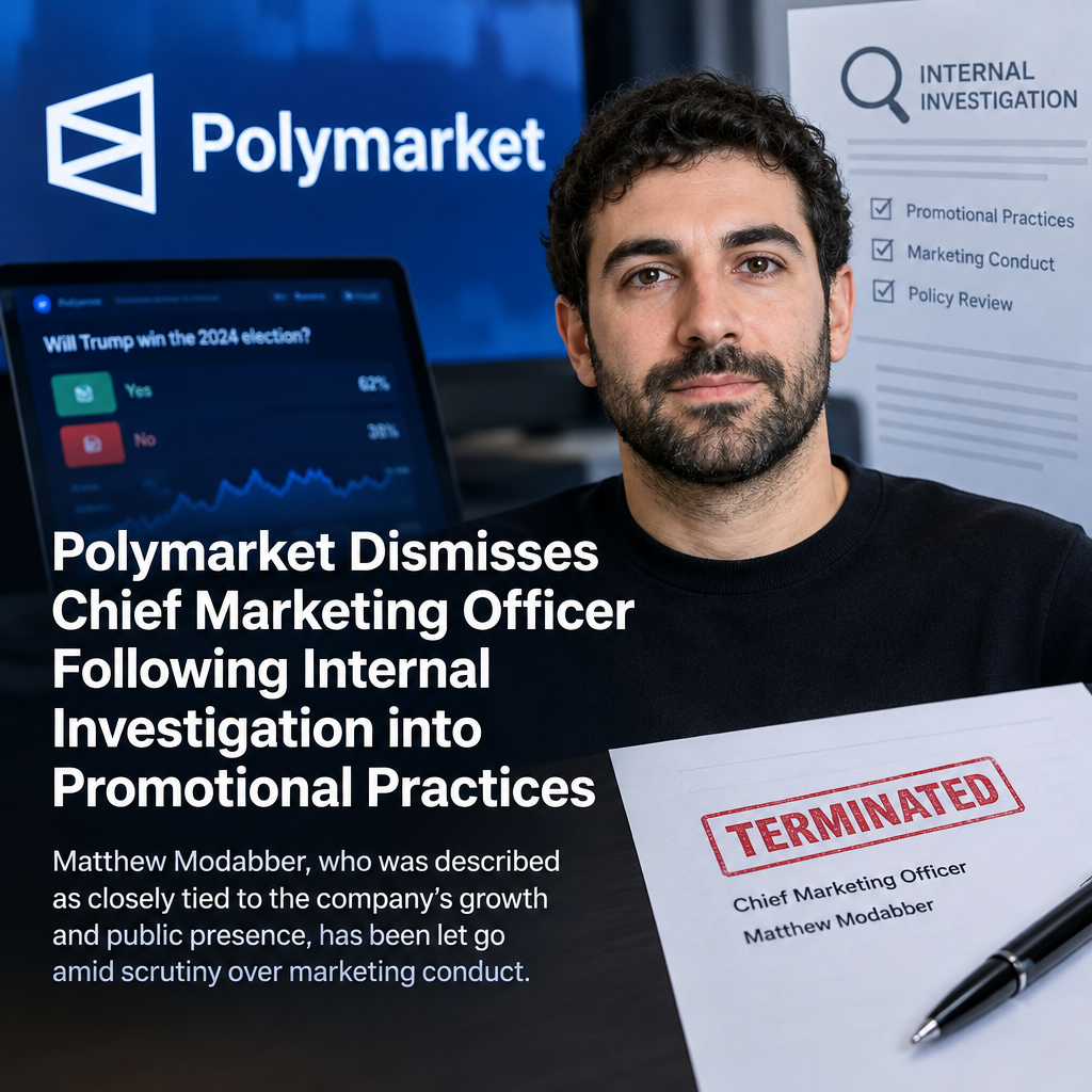 Polymarket Dismisses Chief Marketing Officer Following Internal Investigation